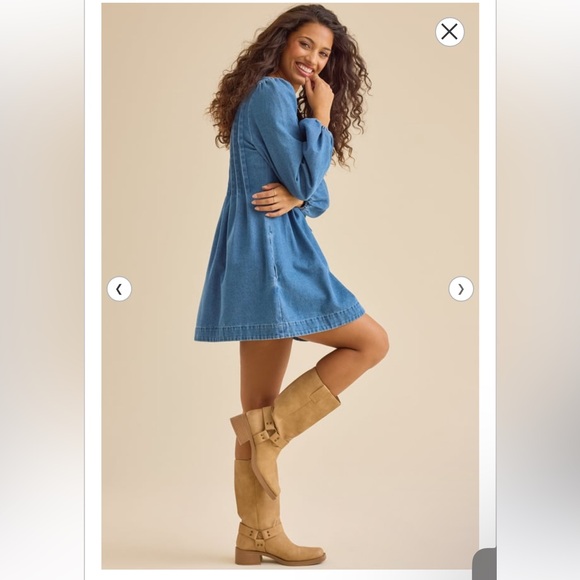 Altar'd State Denim Shiloh Mini Dress - Picture 3 of 11